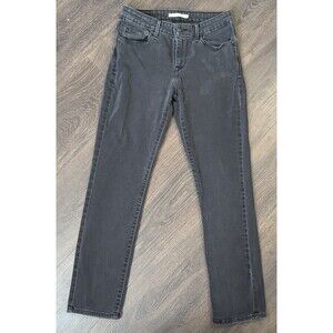 Levis Jeans Womens Size 6 Mid Rise Skinny Black Stretch Black Label (392)